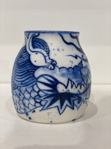 dragon brushwasher vase