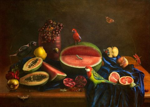 Memento Mori, Fruit Feast   (Ornate Frame)