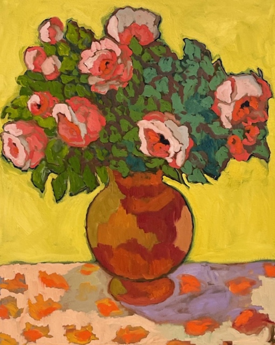 Flowers On Van Gough Yellow