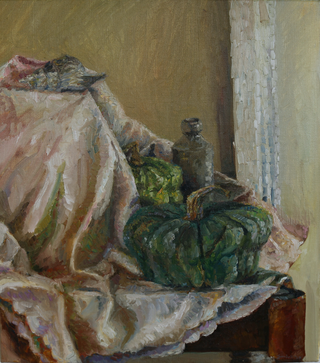 Still life with Pumpkins and Shell