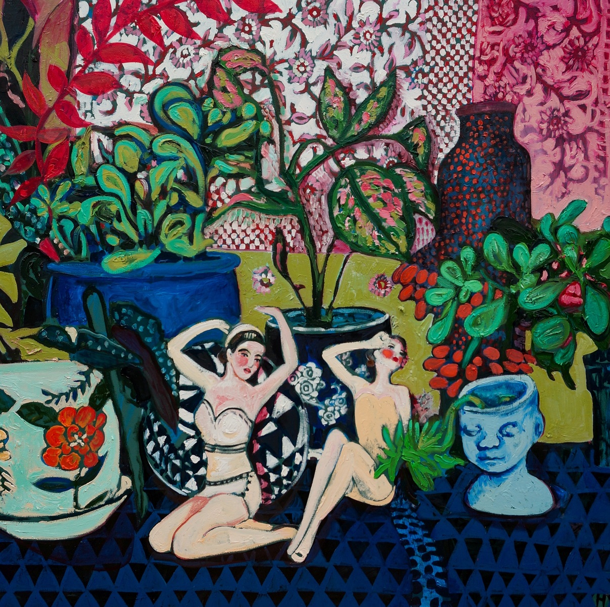 Sunbathers in Studio Jungle